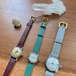 Midcentury Vintage Watch Zodiac Longines Timex Lot
